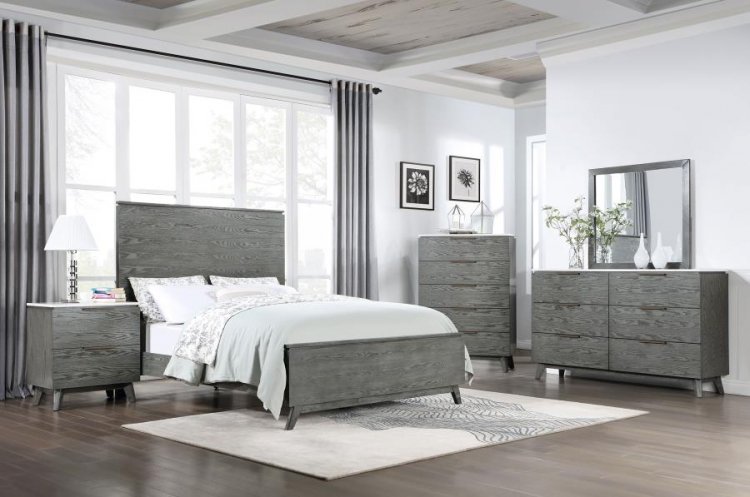 Nathan 5-piece Eastern King Bedroom Set Grey