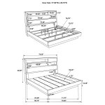 Fenwick 5-piece California King Bedroom Set Grey Oak