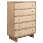 Kailani 5-piece Eastern King Bedroom Set Beige Oak