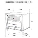 Barzini 5-piece Eastern King Bedroom Set White