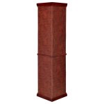 Appledale 6-shelf Corner Curio Display Cabinet Medium Brown