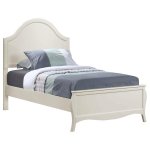 Dominique 5-piece Twin Bedroom Set Cream White