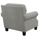 Sheldon Upholstered Rolled Arm Accent Chair Grey