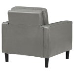 Ruth Upholstered Track Arm Accent Chair Grey