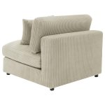 Blaine Upholstered Armless Chair Sand