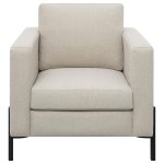 Tilly Upholstered Track Arm Accent Chair Oatmeal