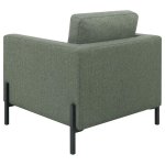 Tilly Upholstered Track Arm Accent Chair Sage