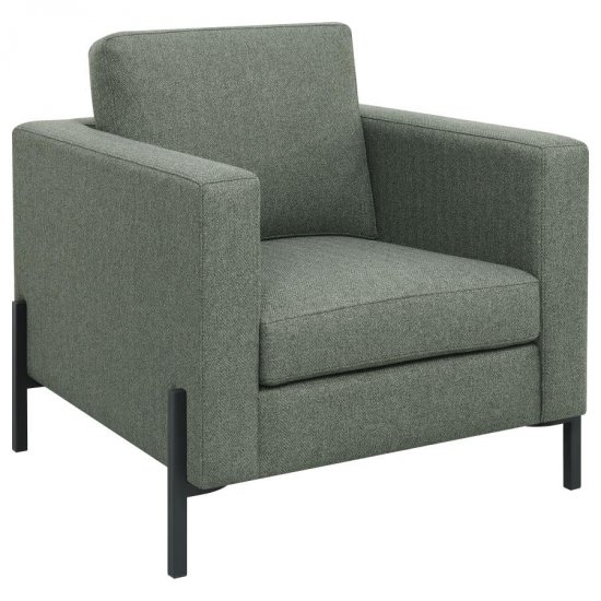 Tilly Upholstered Track Arm Accent Chair Sage