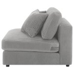 Blaine Upholstered Armless Chair Fog