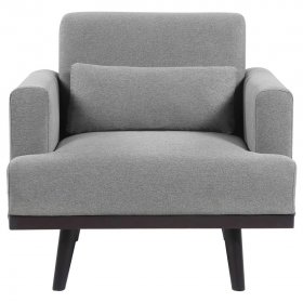 Blake Upholstered Track Arm Accent Chair Sharkskin Grey