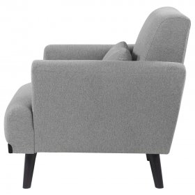 Blake Upholstered Track Arm Accent Chair Sharkskin Grey