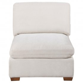 Lakeview Upholstered Armless Chair Ivory