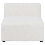 Freddie Upholstered Tight Back Armless Chair Pearl