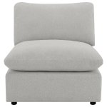 Collins Modular Armless Chair Grey