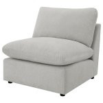 Collins Modular Armless Chair Grey