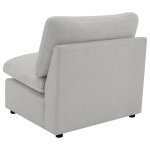 Collins Modular Armless Chair Grey