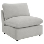 Collins Modular Armless Chair Grey