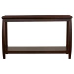 Dixon Wood Entryway Console Table with Shelf Cappuccino