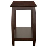 Dixon Wood Entryway Console Table with Shelf Cappuccino