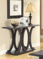 Shelly Engineered Wood Entryway Console Table Cappuccino