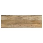 Benton Rectangular Solid Wood Sofa Console Table Natural