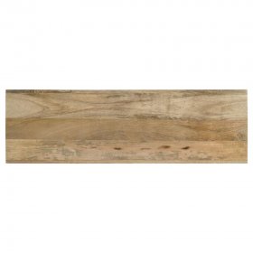 Benton Rectangular Solid Wood Sofa Console Table Natural