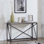 Birdie Rectangular Entryway Console Table Sonoma Grey