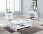 Schmitt 2-drawer Entryway Console Table High Glossy White