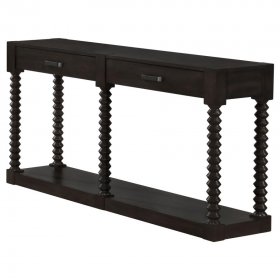 Meredith 2-drawer Wood Entryway Console Table Coffee Bean