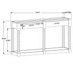 Meredith 2-drawer Wood Entryway Console Table Coffee Bean