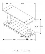 Walden Rectangular Wood Entryway Console Table Coffee