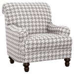 Glenn Upholstered English Arm Accent Chair Grey