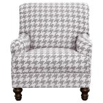 Glenn Upholstered English Arm Accent Chair Grey