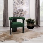 Ramona Boucle Upholstered Accent Side Chair Green