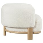 Lawler Upholstered Barrel Back Accent Chair Ivory