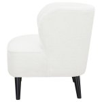 Alonzo Faux Sheepskin Upholstered Accent Chair Natural