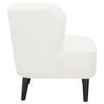 Alonzo Faux Sheepskin Upholstered Accent Chair Natural