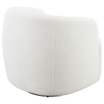 Hudson Faux Sheepskin Upholstered Swivel Chair Natural