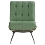 Aloma Upholstered Tufted Armless Accent Chair Green