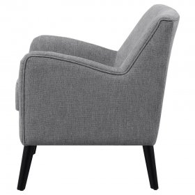 Charlie Upholstered English Arm Accent Chair Charcoal Grey