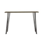 Neville Rectangular Wood Top Entryway Console Table Grey