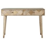 Alyssum 2-drawer Wood Entryway Sofa Console Table Natural