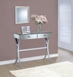 Scilla 2-drawer Mirrored Entryway Console Table Chrome