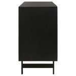 Aminah 3-door Wood Accent Cabinet Natural and Black