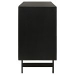 Aminah 3-door Wood Accent Cabinet Natural and Black