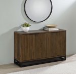 Ryatt 4-door Engineered Wood Accent Cabinet Dark Pine