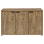 Pepita 3-door Engineered Wood Accent Cabinet Mango Brown