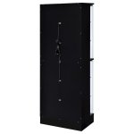 Cabra 4-door LED Curio Display Cabinet Black High Gloss