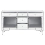 Duchess 5-drawer Mirrored Storage Accent Cabinet Silver