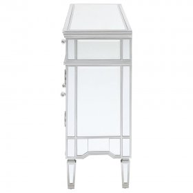 Duchess 5-drawer Mirrored Storage Accent Cabinet Silver